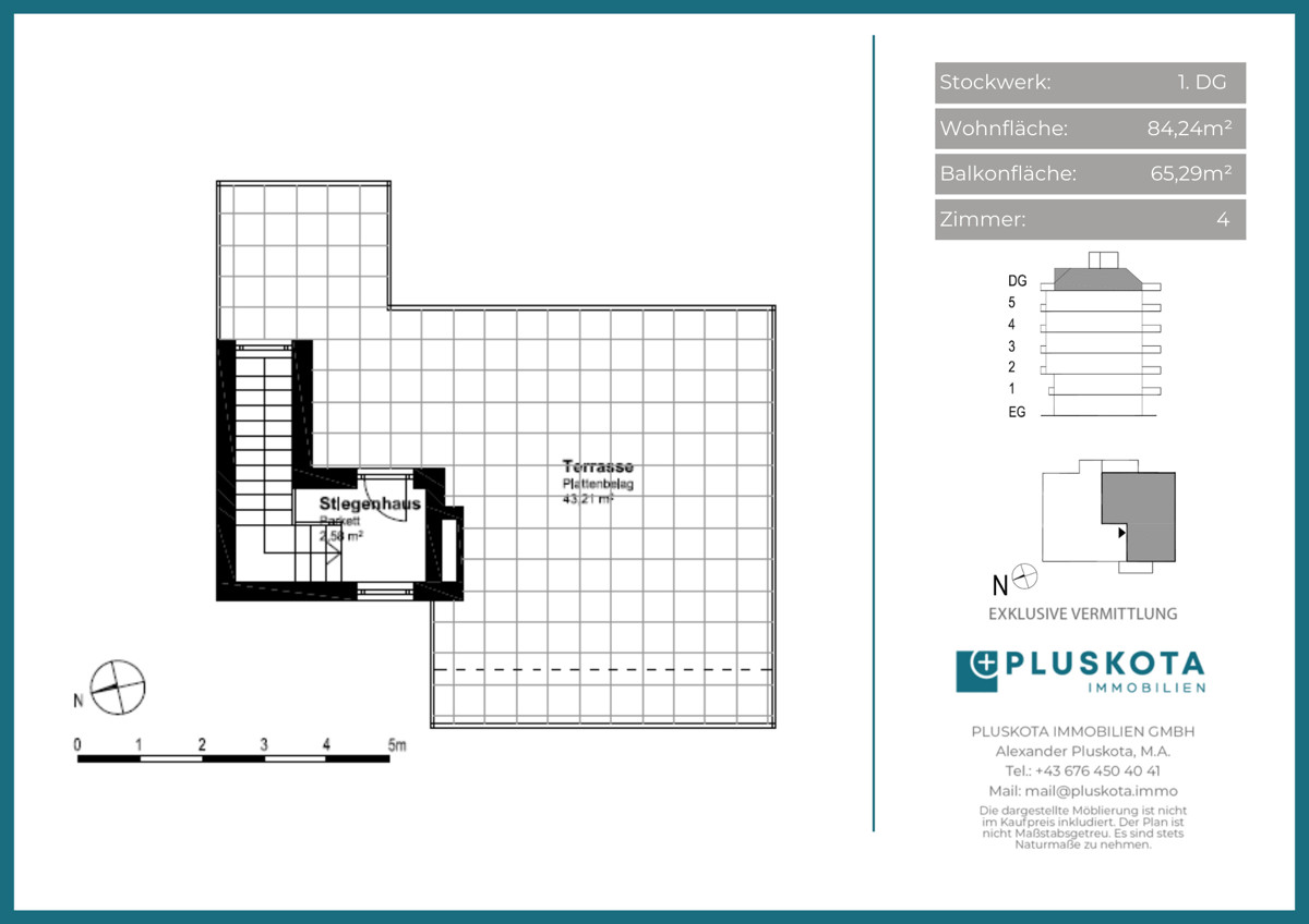 Vertriebsplan Dachterrasse
