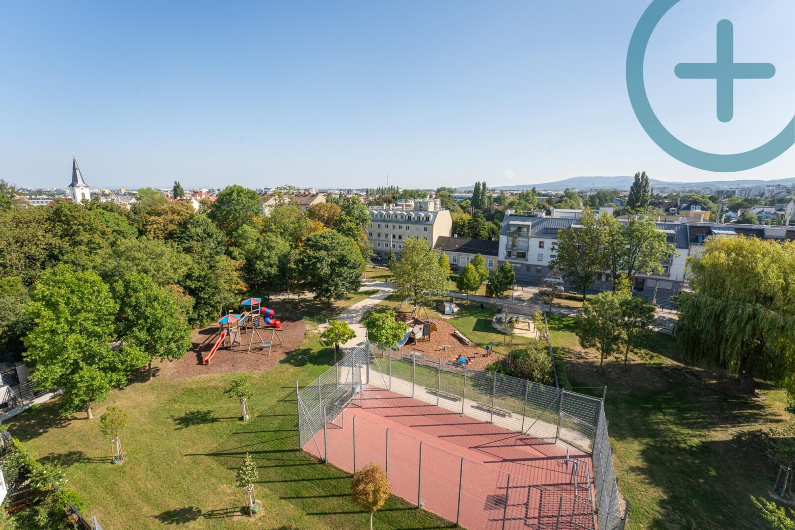 Ausblick Gemeinschaftsterrasse