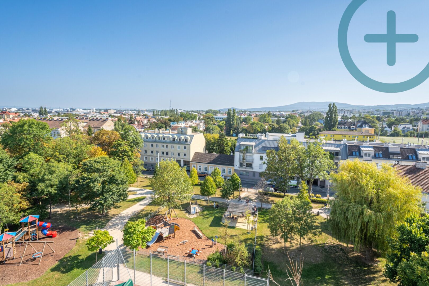 Ausblick Gemeinschaftsterrasse