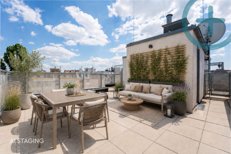 Dachterrasse AI Staging